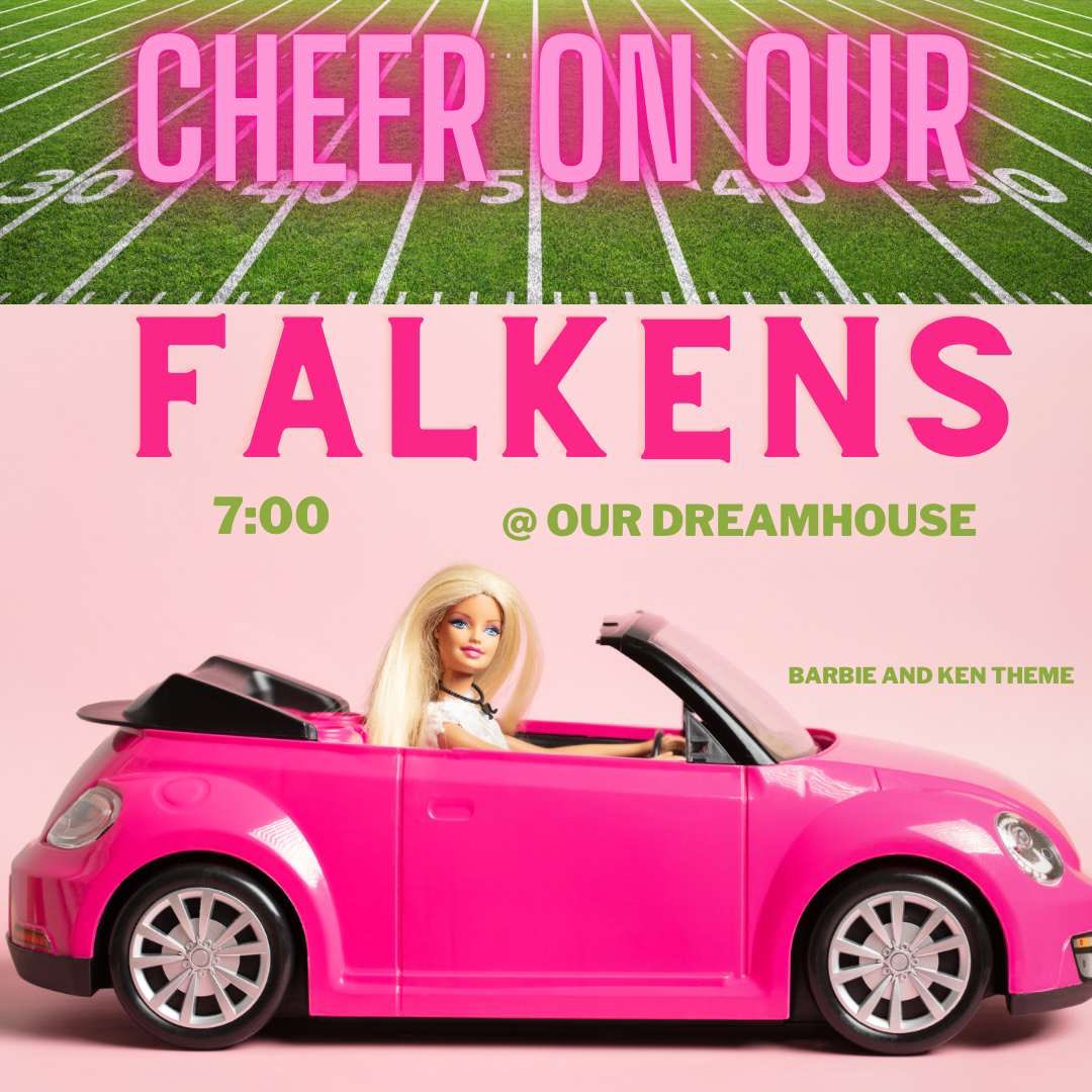 LETS GOOOOO BARBIE THEME FOR FIRST FRIDAY NIGHT LIGHTS‼️‼️‼️‼️ HOPE AG HAS THEIR Dr. BARBIE READY BECAUSE THEY ABOUT TO GET WHOOPED. NOT WINNING IN OUR MOJO DOJO CASA HOUSE #BARBIE #WhatEvenIsAColonial #BirdsRoll 🦅🦅🦅