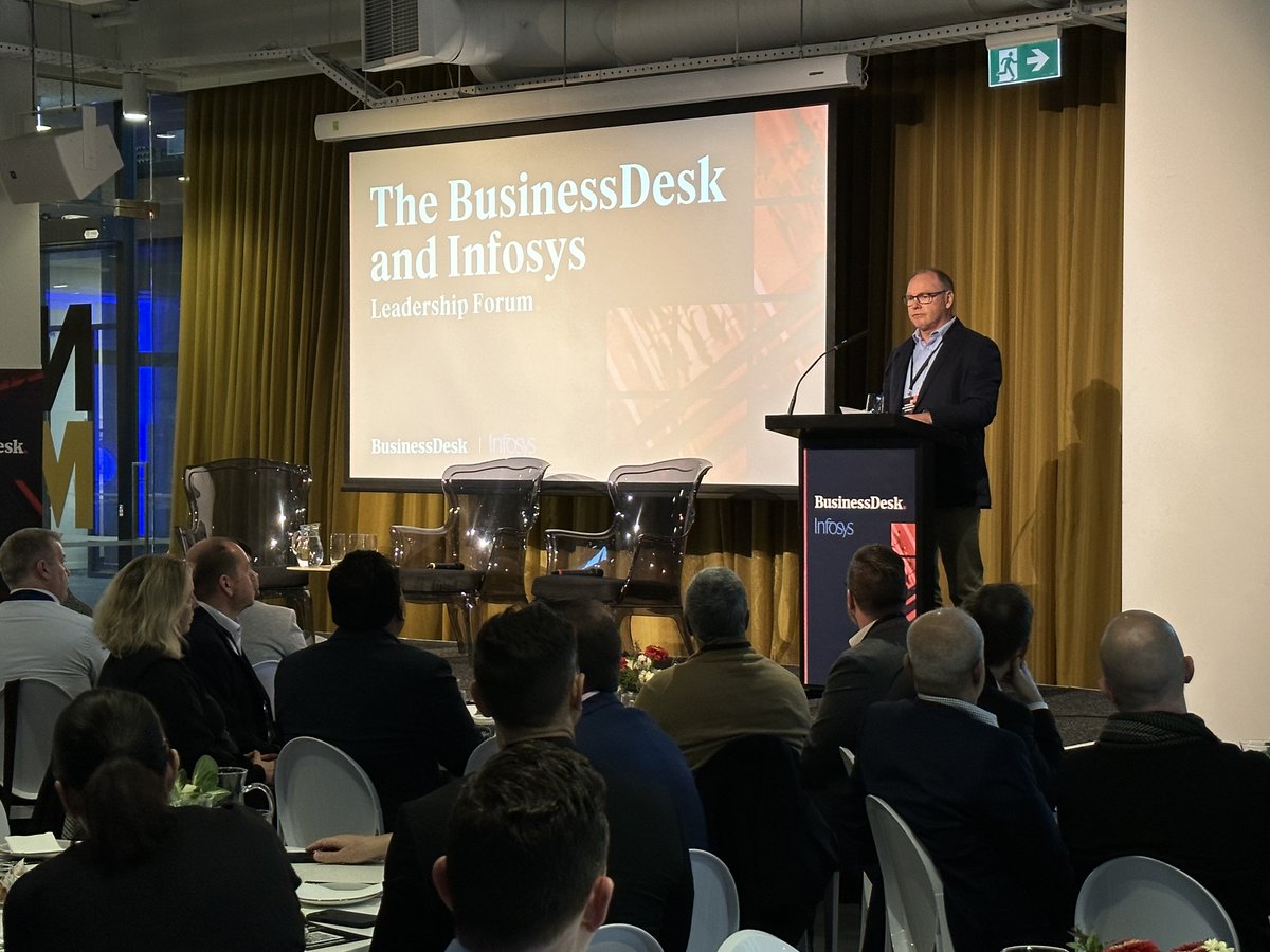 InfosysAusNZ's tweet image. Tony Baird - One NZ, Vanessa Sorenson - @Microsoft, Raja Shah - Infosys, joined Peter Griffin &amp;amp; Ben Moore at the Infosys &amp;amp; Business Desk, Leadership Forum. As the consumerism of AI is on the rise, the panel explored opportunities for enterprises.

#InfosysTopaz #InfosysCobalt