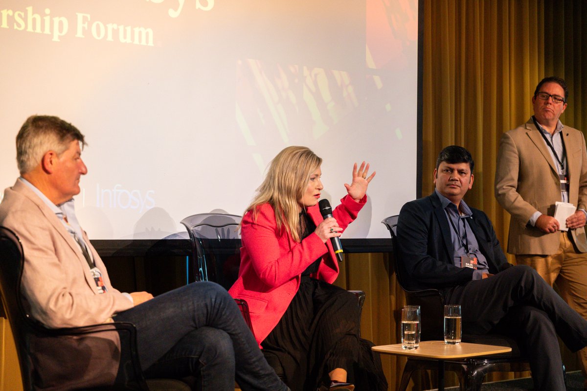 InfosysAusNZ's tweet image. Tony Baird - One NZ, Vanessa Sorenson - @Microsoft, Raja Shah - Infosys, joined Peter Griffin &amp;amp; Ben Moore at the Infosys &amp;amp; Business Desk, Leadership Forum. As the consumerism of AI is on the rise, the panel explored opportunities for enterprises.

#InfosysTopaz #InfosysCobalt