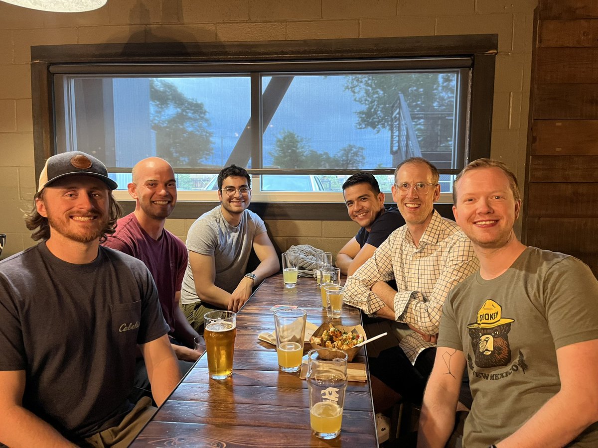 ShanaElman's tweet photo. Great to see @UNMRadiology #radres having fun at this year’s first resident-run #Wellness Curriculum lunch &amp; Thirsty Thursday Happy Hour! Thanks to our prior chief &amp; current ERad Fellow/Faculty, @Kathryn63821173 for starting this and keeping the tradition going strong! https://t.co/2QEputK4iz
