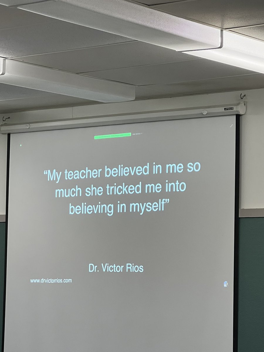 alia_morales's tweet photo. Had the privilege of listening to Dr. Víctor Rios today @drvictorrios during our CVUSD district “Welcome Back” event.  Some of my take-always- connection, we need a system of cariño (love), project to students a better brighter future, believe in our students- to name a few. https://t.co/QtZqgouQ0r