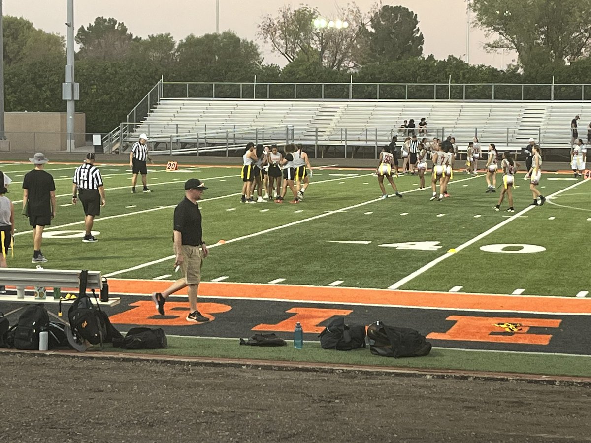 Watching <a href="/CdS_Aztecs/">Corona del Sol Athletics</a> first flag football scrimmage.