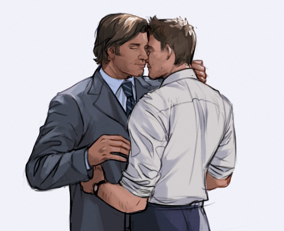 adarling_sammy's tweet photo. Because we don’t see them get all smoochie in suits enough!
#wincest #supernatural https://t.co/WeTcNN1E1c