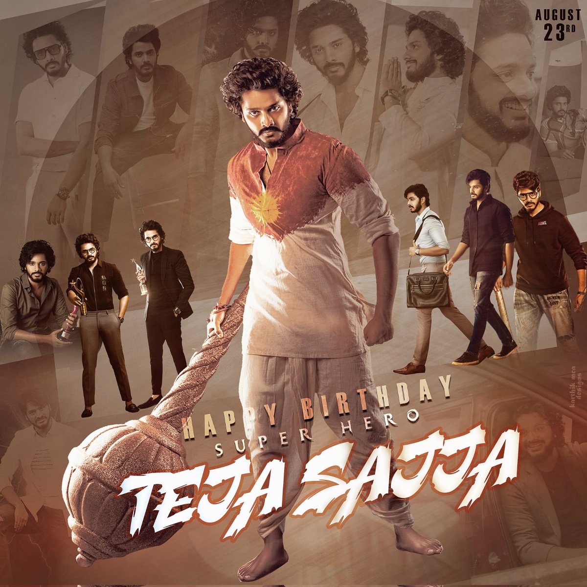 AViltapuram's tweet photo. Here's the special birthday CDP for the Passionate Youngster #SuperHero @tejasajja123 🎉✨ https://t.co/z3hDrP9lC9