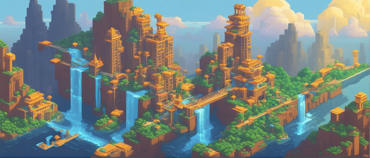 Cryptofunk99's tweet photo. Hiya 😀 folks!
Concept art for my Zillionaire clients 💰💸
1⃣ Surreal Waterfall City - Pixels

#AIArt #AIArchitecture #DesignInspiration #DigitalArt #FuturisticDesign #UrbanArt #CityscapeArt #FutureCities #WorldBuilding #VisualArts #TechDesign #AI #FutureVisions #VisualisingAI https://t.co/YpcFxqFsCJ