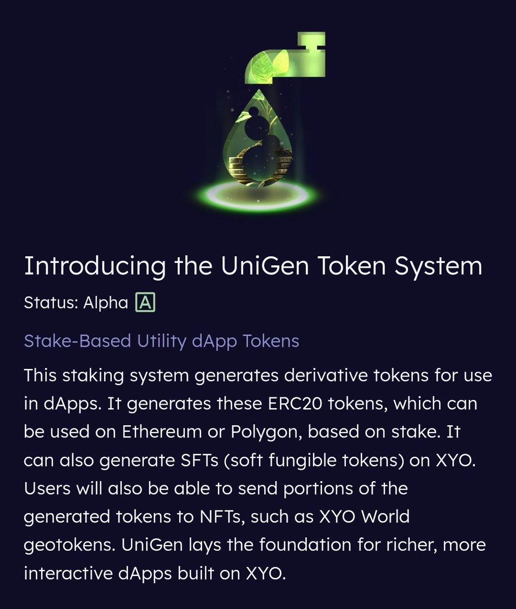 LewSales's tweet photo. My Monthly Thought about #XYO
Hello, ...it's been a While 👋 meaning I've sat back and thought about this one for a very, very long time, but it's all coming out today ..!! #XYOWorld
The Main Utility of this #NFT has been The #CoinApp and Everything Points in A Single Direction!
#UniGen, What is UniGen?
It is used in dApps(CoinApp,CryptoCardGame) and generates ERC-20 Tokens,SFT(Like The #CoinPickAxe) these tokens or SFT's can then be deposited inside of #GeoTokens based on the "stake".
Let's take a step back like the Coin PickAxes?
Yes, The PickAxes .. As We Pay for Staking (A Minting Fee), it generates Coin. Essentially, UniGen Made A SFT, The PickAxes, as they Generate Income with the use of one! #Utility
Fast forward, with so many improvements to the network, will we see our #Geotoken deprive income from users in the area within COIN, maybe collect 1% of all of the geodrops collected/sent in the area, maybe 1% of the geoclaiming in your Geotoken?
What Would You Like To See From Your XYOWorld GeoToken?