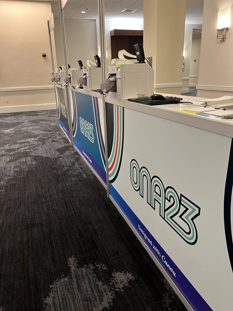 StephanieBackus's tweet image. That’s a wrap on night one of registration at #ona23. Cannot wait to see everyone and reconnect at this year’s conference!