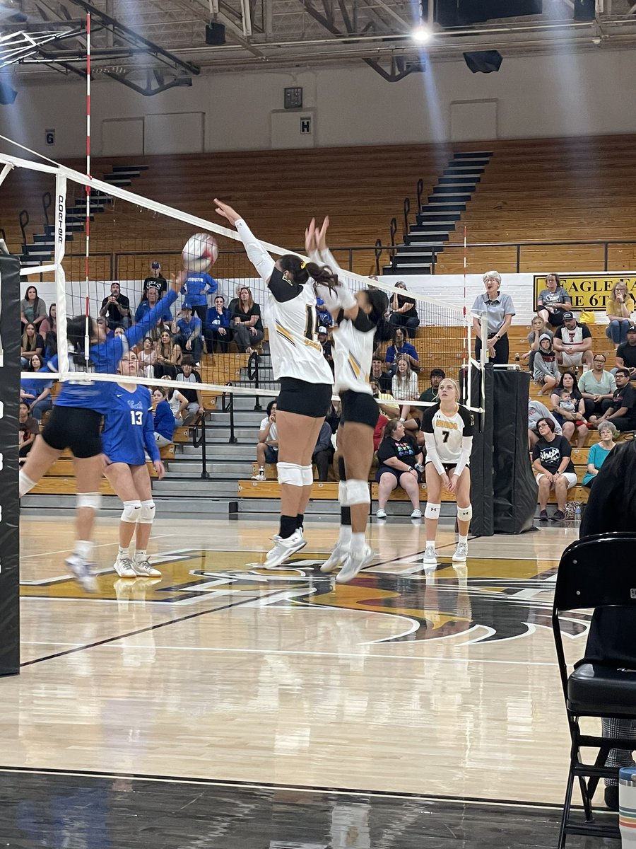HobbsAthletics's tweet photo. Lady Eagles win in three over rival Lovington at Tasker Arena tonight! #theGoldStandard https://t.co/lNefnH9fjO