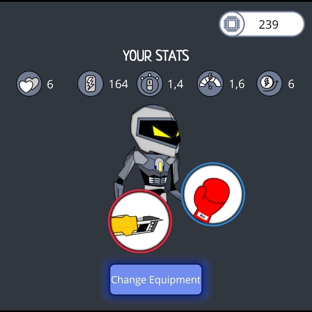 Grab your favorite weapon &amp; defense skill and let the fun begin 😇💪

There are plenty of weapons and defense skills you can choose from. Eyo is waiting for you 🤖

#skilltwins #indiegame #indieartist #gamemechanics #gamechallenge #truegaming #truegamer #gamer4life #gamernerd