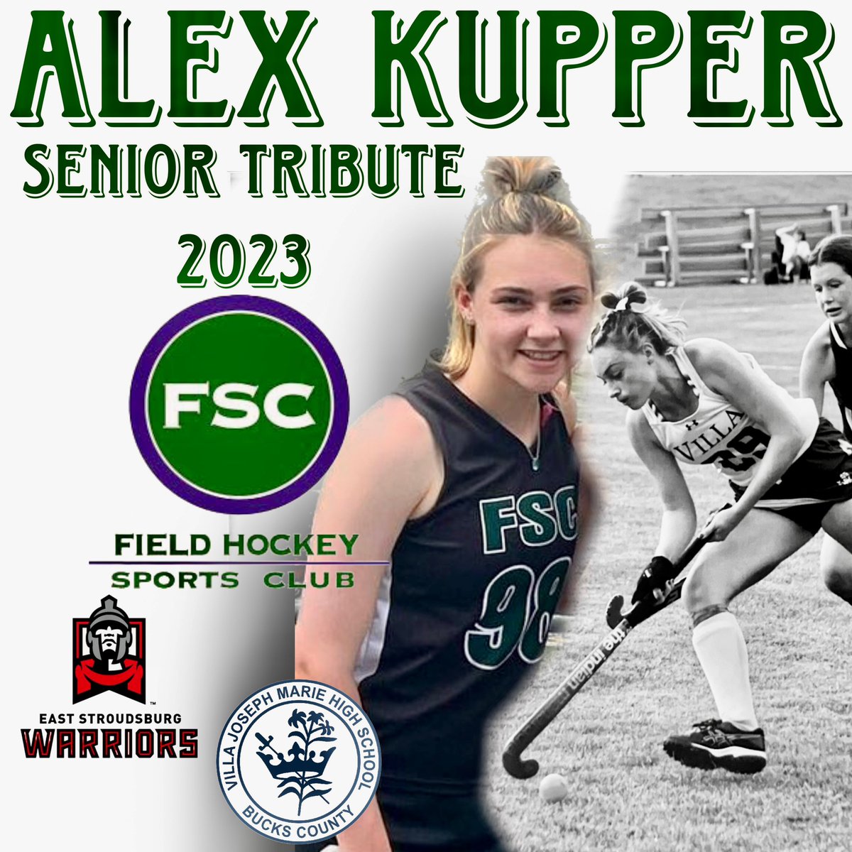 🎓Senior Tribute 🎓 Best of luck to Alex Kupper as she embarks on her journey at East Stroudsburg! We are so excited for you ❤️🖤