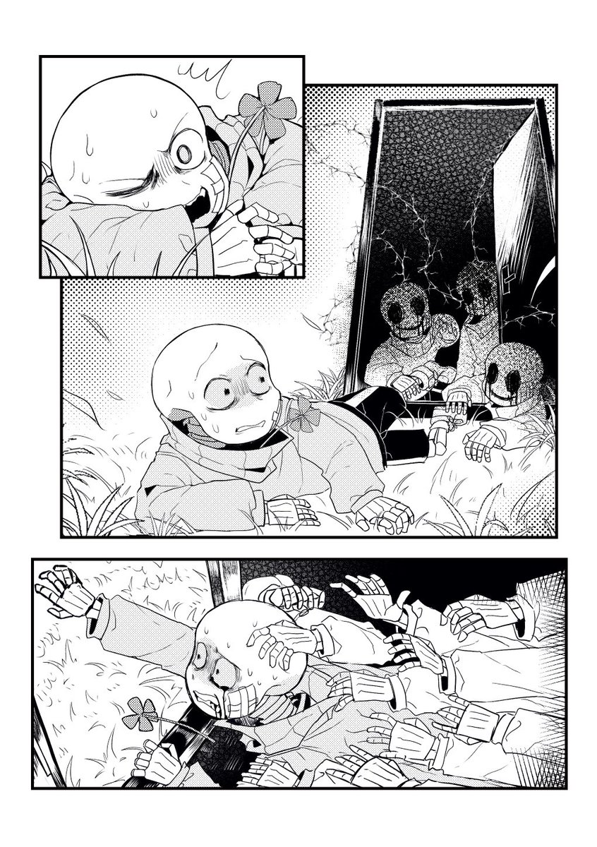 compassesssssss's tweet photo. #undertaleAU 
#绝望记录
我在这里发漫画不是台词不是英文的
这里的人能看的懂吗🥲 https://t.co/mM6zTyw3Jo