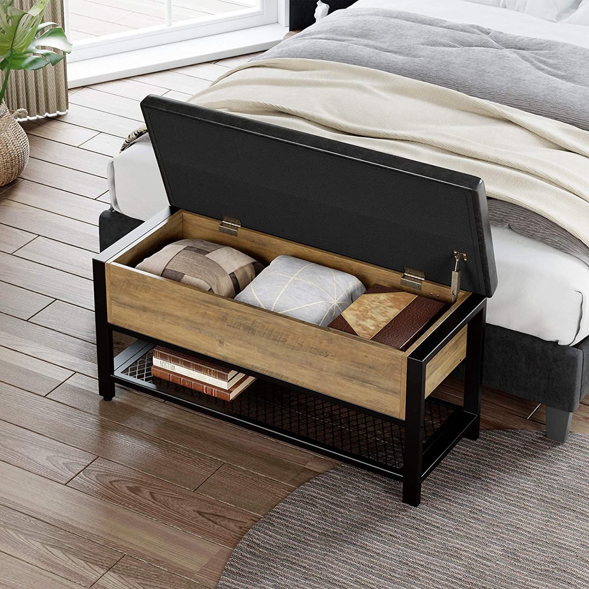 bigbigmart_ltd's tweet image. Homfa Storage Bench with Storage, Long Shoe Bench with Flip Top and Leather Padded Seat and Bottom Steel Shelf for Hallway, Living Room, Bedroom, Rustic Brown and Black
bigbigmart.com/product/homfa-…
#Bigbigmart #Homfa #StorageBench