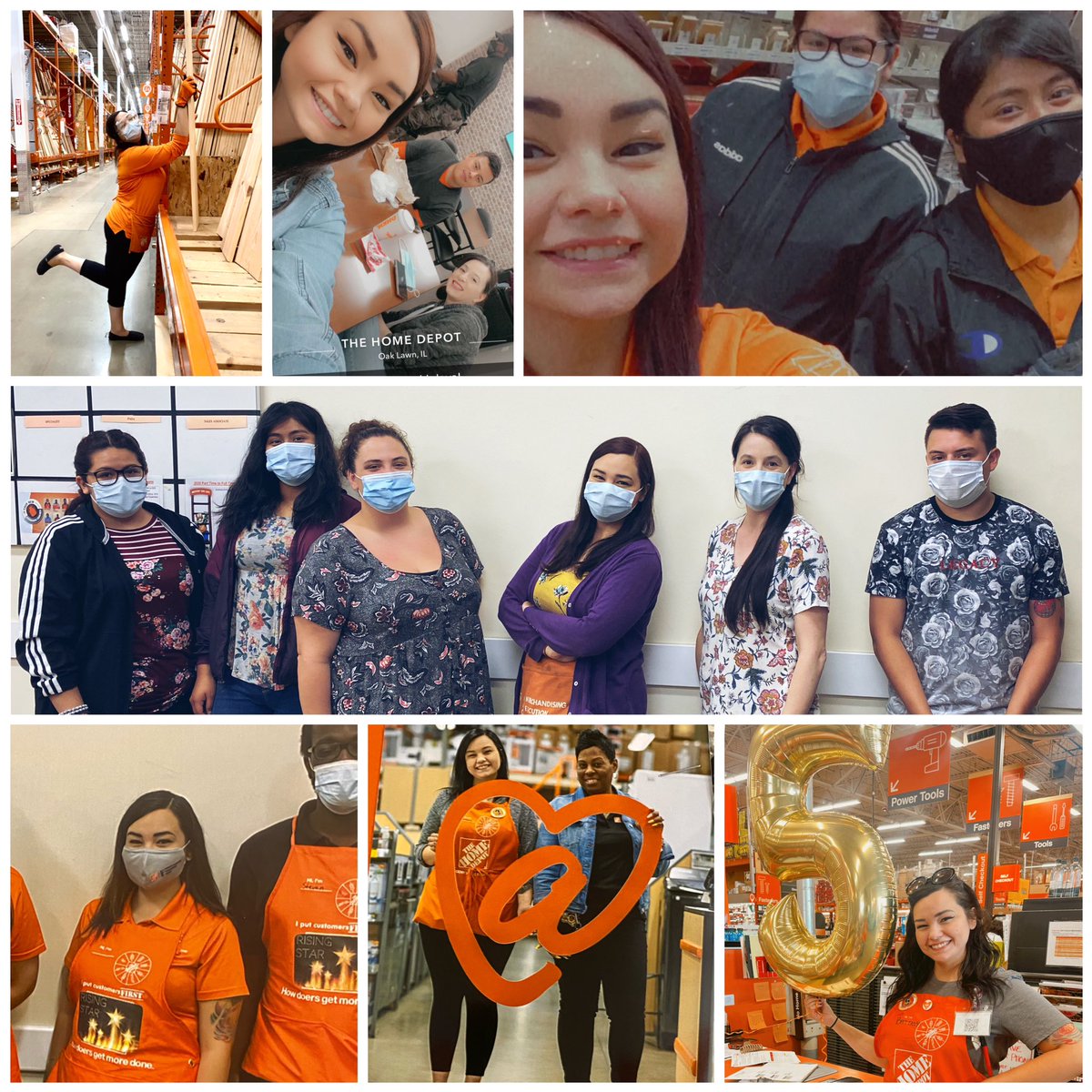 CXMBrittany's tweet photo. Today, I celebrated 5 years with the Home Depot! Ms. Gloria told me we needed a selfie so I had to take one! From MET to FES and 2 stores under my belt, I wouldn’t change a thing! Cant wait to see where the next 5 take me! #thehomedepot https://t.co/vUdefQv8tD