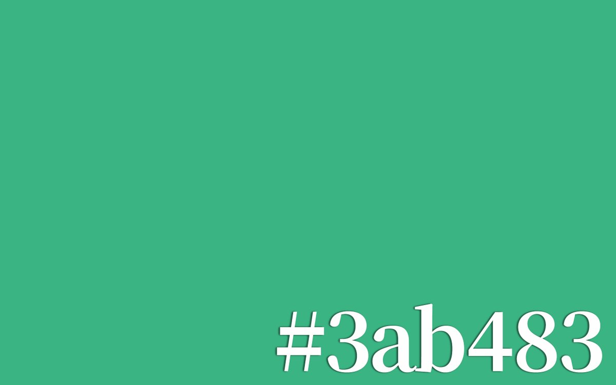 haruka_atmini's tweet photo. #今日はなんの日
本日、8月23日は「奴隷貿易とその廃止を記念する国際デー」。
解放のイメージから、
#今日の色 は、「コバルトグリーン（#3ab483）」に決定！ https://t.co/tzXdYJMMGx