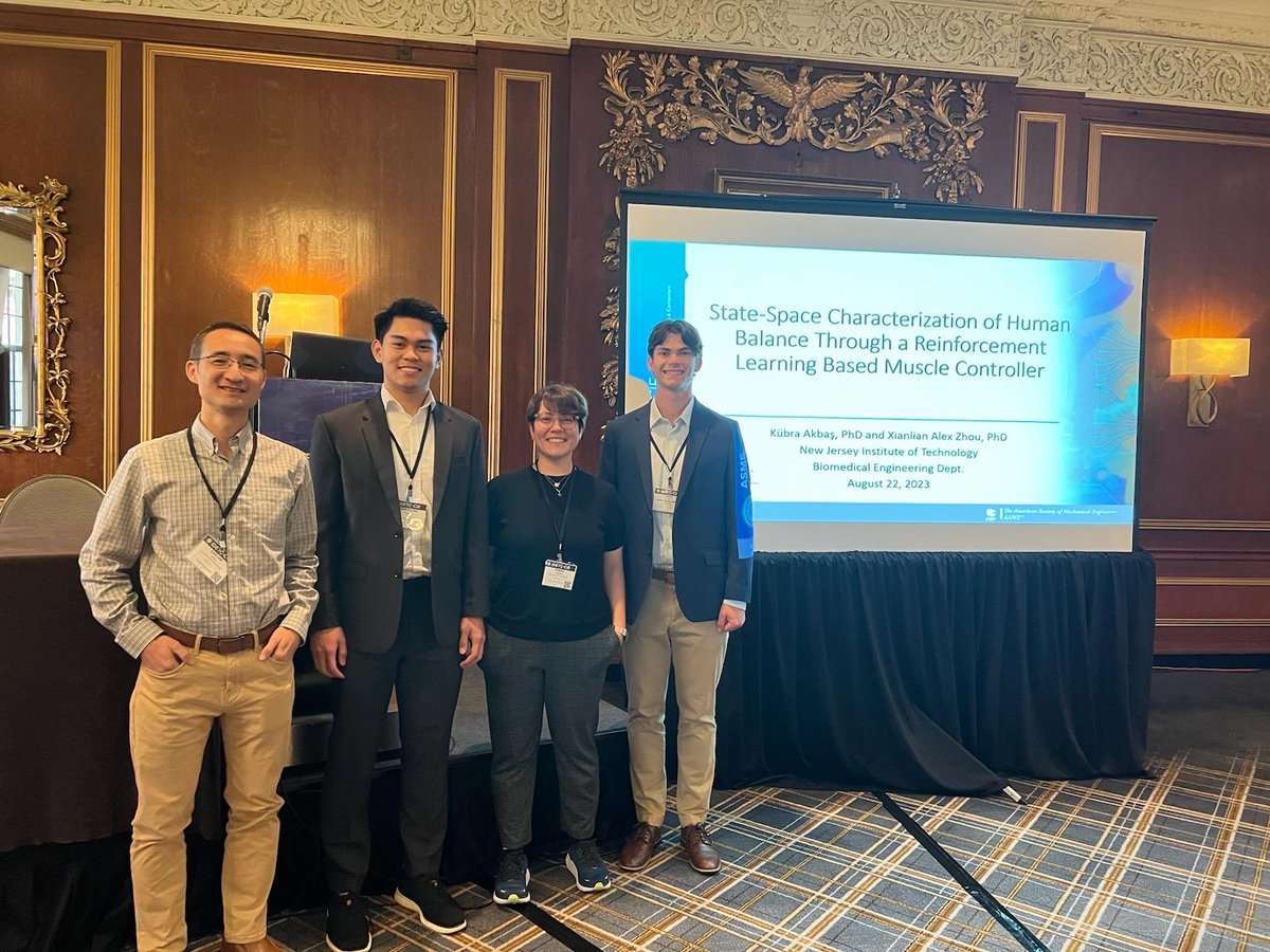 kubra_py's tweet photo. Thank you to everyone who came to my talk at #ASME #IDETC this year! Very exciting to talk about and show off our work related to quantifying balance.

A very special thank you to both Dr. Xianlian Zhou and Dr. Carlotta Mummolo, who have advised me throughout my PhD. https://t.co/y775c3lBWA