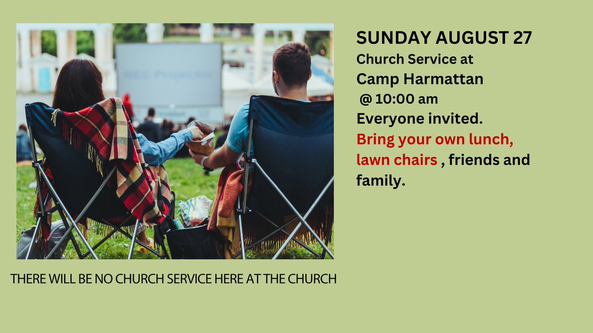 hhachurch's tweet photo. This weekend is Family Camp at Camp Harmattan.

Harvest Hills Alliance Church has reserved the 'B' site for our church family on August 25-27. 
 https://t.co/JIDVAvFeV0

Dogs are allowed at Camp Harmattan but must be on a leash.

Please note the bus rental has been cancelled. https://t.co/bRDG2cD00J