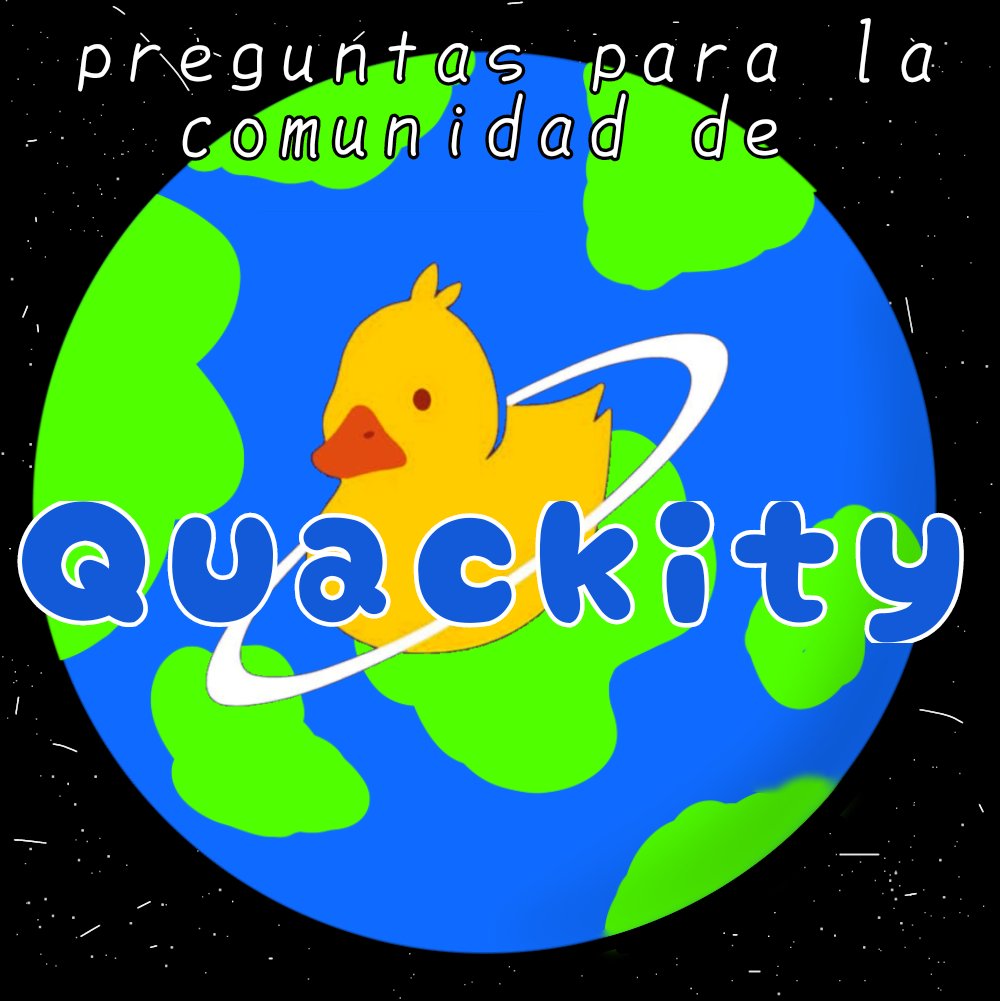 Preguntas para la comunidad de quackity! Con admin 🐢 y 🍮
Esto consiste en que vamos a hacer un hilo con preguntas para la comunidad y ustedes van a citar con sus respuestas, esto para conocer más sobre la comunidad da quacks, esperamos que participen 🫶