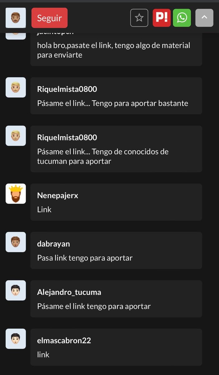 Bueno, hace unos días alguien me mandó capturas de una página llamada Poringa, dicha página hace lo mismo o parecido a Telegram. COMO DIJE DESDE EL PRINCIPIO CHICAS TENGAN CUIDADO A QUIEN COMPARTEN SUS FOTOS O VIDEOS!! NO CONFIEN EN NADIE