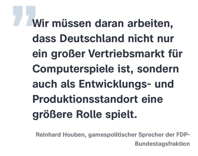 HoubenReinhard's tweet photo. Wir müssen daran arbeiten, dass Deutschland nicht nur ein großer Vertriebsmarkt für Computerspiele ist, sondern auch als Entwicklungs- und Produktionsstandort eine größere Rolle spielt. 

Hierfür ist die #Gamesförderung wichtig, allerdings sind Subventionen hierfür kein Allheilmittel in einer Kreativbranche. Nur Geld löst keine Ideen für eine gute Geschichte aus, die in einem Computerspiel erzählt wird.

Wir können nur mehr Geld ausgeben, wenn in anderen Bereichen des Haushalts des @BMWK  gekürzt wird. Einfach nur zusätzliche Mittel bereitzustellen, ohne anderswo den Rotstift anzusetzen, wäre angesichts der angespannten Haushaltslage nicht richtig. Wenn die #Steuerschätzung im November positiv ausfällt, könnten möglicherweise noch Extra-Finanzmittel frei werden.  

Die #Gameswirtschaft setzt sich auch nicht nur für Fördergelder ein, sondern auch für Steuererleichterungen. Entwicklungskosten steuerlich anzurechnen und dadurch die Steuerlast einer Firma zu reduzieren, wäre eine direkte und schnelle Art der Förderung. 

Das wäre ein neuer Ansatz, den wir im Bundestag diskutieren sollten.

#gamescom2023