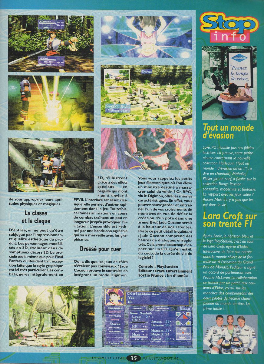 AllmightoFranky's tweet photo. #Nostalgeek la suite du #PlayerOne 99 de l'été 99 avec encore de la news,#WipeOut3 et #JadeCocoon sur #Playstation,#FatalFury3D,#Shaolin et #WuTangClan Shaolin style #Ps1.Et le test de #SilentHill pour finir SVP!!#retro #retrogaming #oldschool https://t.co/GxkSi6E7Xc