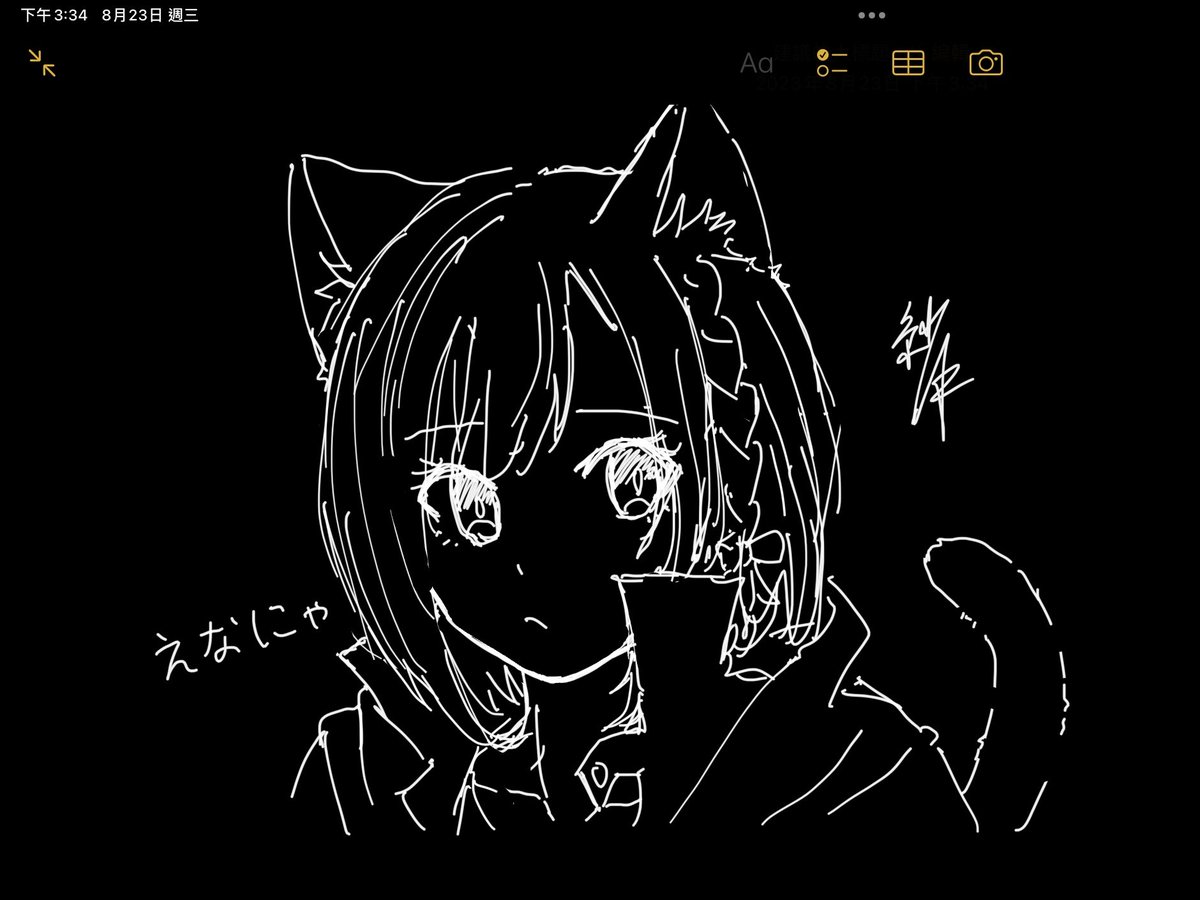 メモ帳でなんとなく描いたやつ
(ダークテーマで描いてた) 
