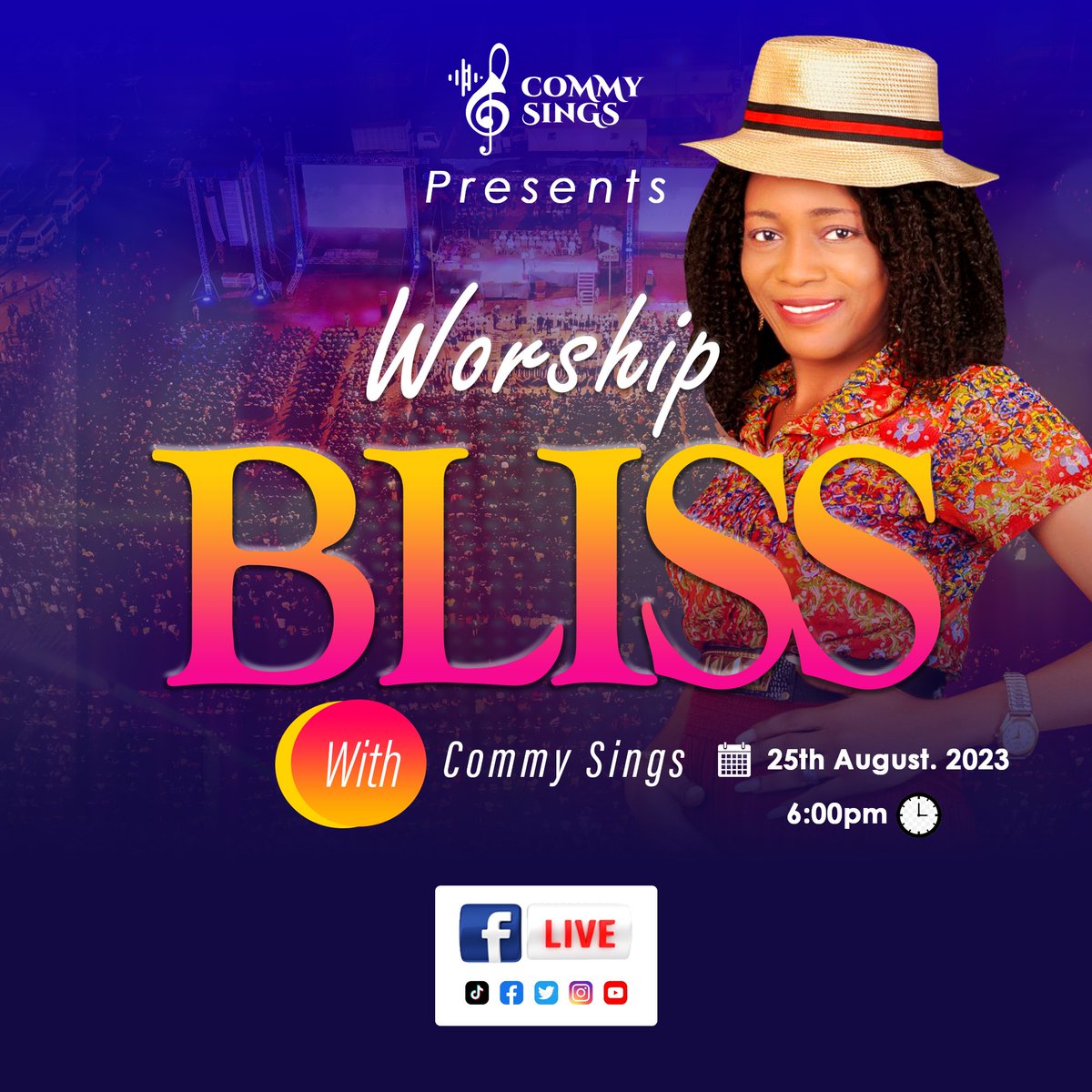 CommySings's tweet photo. Join me this weekend for a powerful moment of worship experience. https://t.co/pofxAUxsyi