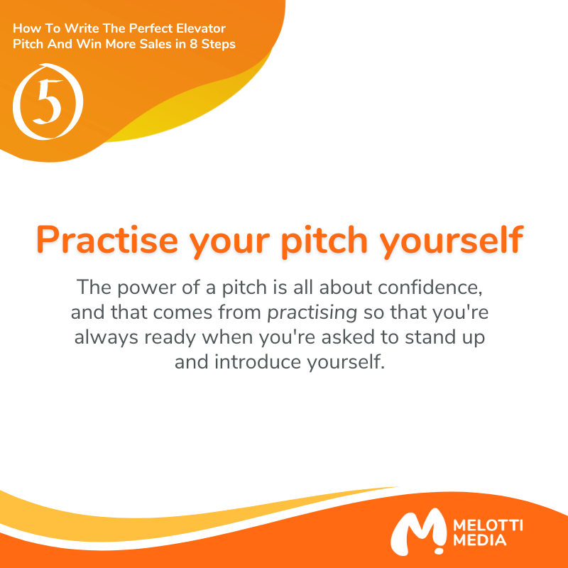 melottimedia's tweet image. Practise makes perfect - it's an oldie but a goodie especially when it comes to your pitch.

A well-practised and ready-to-go pitch will yield immense power in captivating leads and making them want to know more about you.

#MelottiMedia