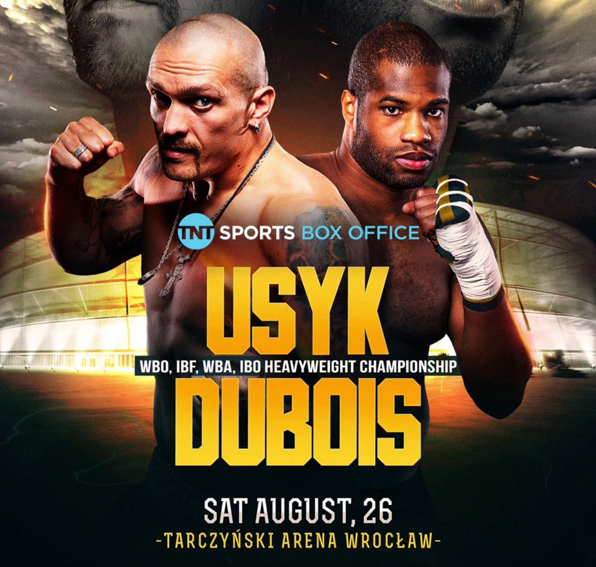 💥Este sábado tenemos veladón, con el campeonato mundial del peso pesado entre Usyk y Dubois. La velada se verá en directo por la APP de Eurosport y comenzaremos a las 19h.