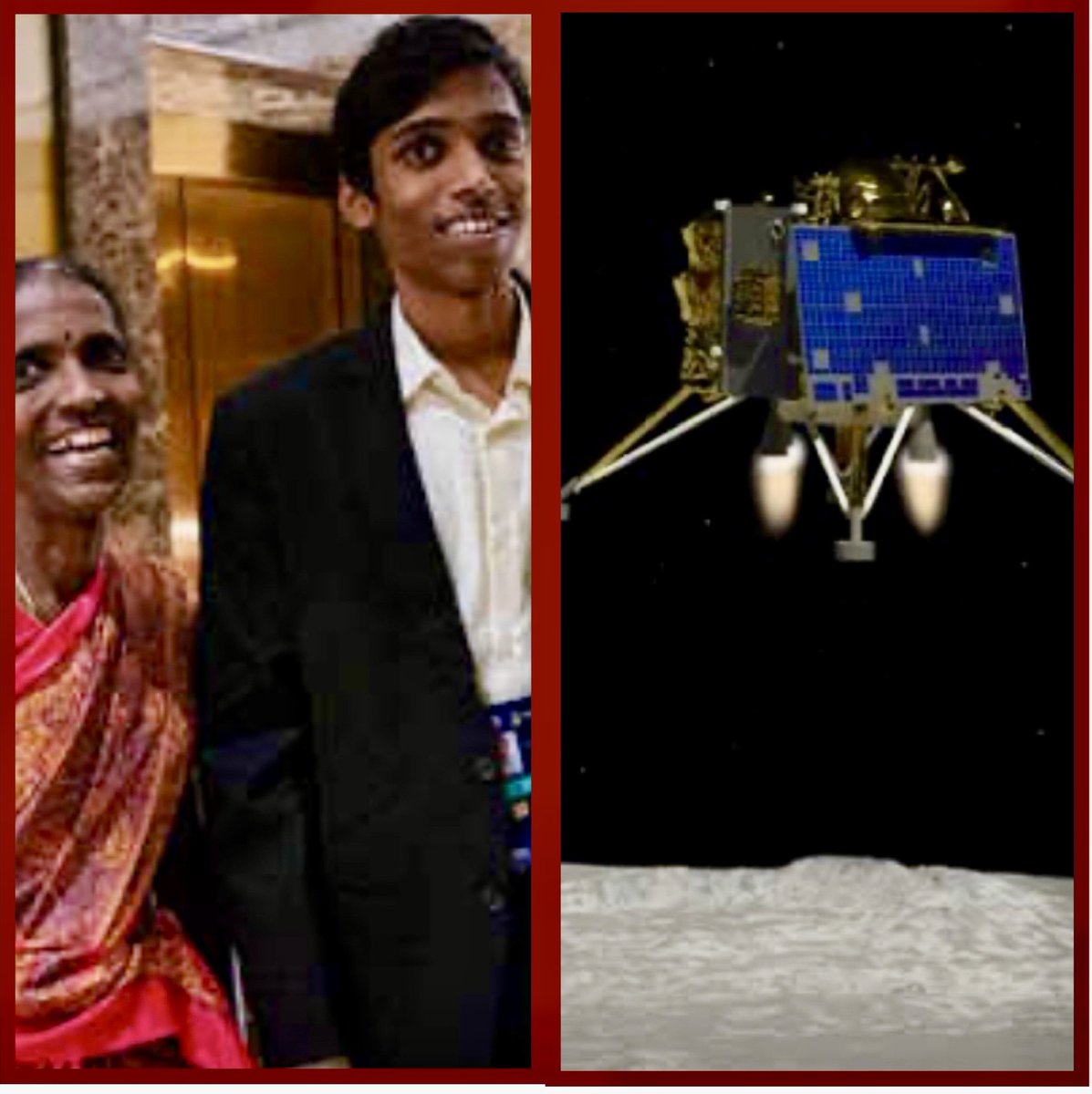 Go Pragyaan and Praggnandha for your final best efforts. You have already made entire BHARAT proud.. Entire Nation is indebted to ISRO for Pragyaan and mother of Praggnandha for giving this proud day and proud moments to BHARAT- Piyush Tiwari