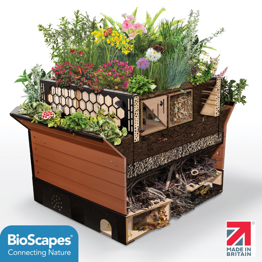 Due to its size, the BioCube® suited to commercial settings such as airports, shopping centres and corporate outdoor communal areas. Why not recommend this unique and innovative planter to your facilities management team at your workplace?  @madeinbritain