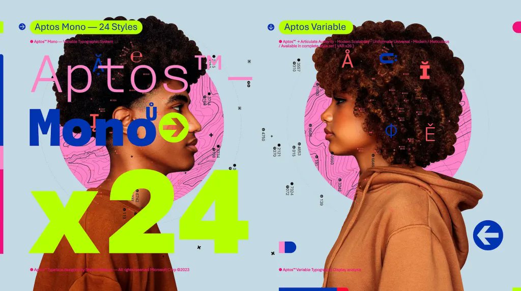 Aptos, la nueva tipografía predeterminada de Microsoft que jubila a Calibri graffica.info/aptos-la-nueva…
