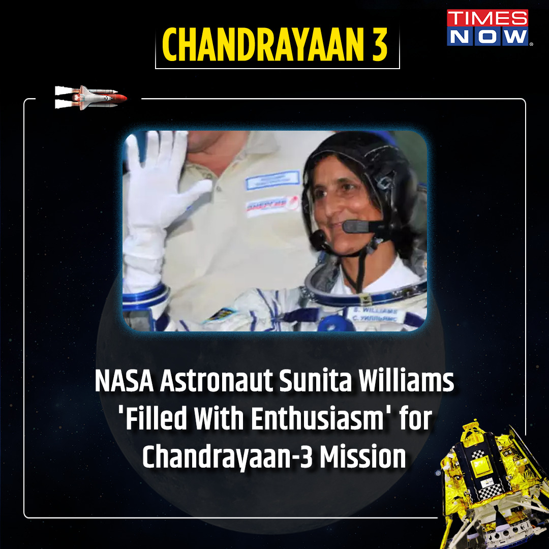 India's Chandrayaan-3 will be attempting to soft land on the moon today - August 23, 2023. Ahead of the landing, NASA Astronaut Sunita Williams has expressed her excitement for India's moon mission: timesnownews.com/world/nasa-ast…

#Moon #SunitaWilliams #Chandrayaan3 #ISRO