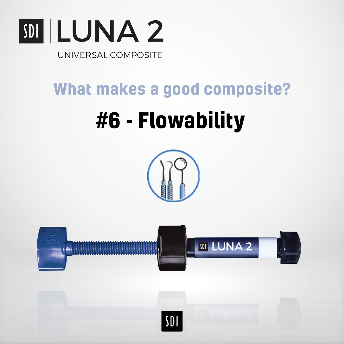 What makes a good composite?

#6 - Flowability

Luna Flow has a lower viscosity for better adaptation to the cavity wall, meeting the needs of clinicians treating a wide range of cases. 

sdirestoratives.co.uk/luna-flow/

#restorativedentistry