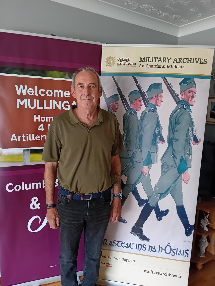 NoelO832597's tweet photo. #ColumbBarracksAndMe recording the Oral History of Sgt Paul McConville &amp; his Service to our Citizens &amp; Country for 
@dfarchives @Wmeathheritge.
@2BdeArtyRegt @dfreserv @2BdeGoc @EUROMILeurope @defenceforces @pdforra  @EastVeterans @DFPRB @ConorHogarty @dohville @IDFVA
#DFVeteran https://t.co/EzL5UVhXLy