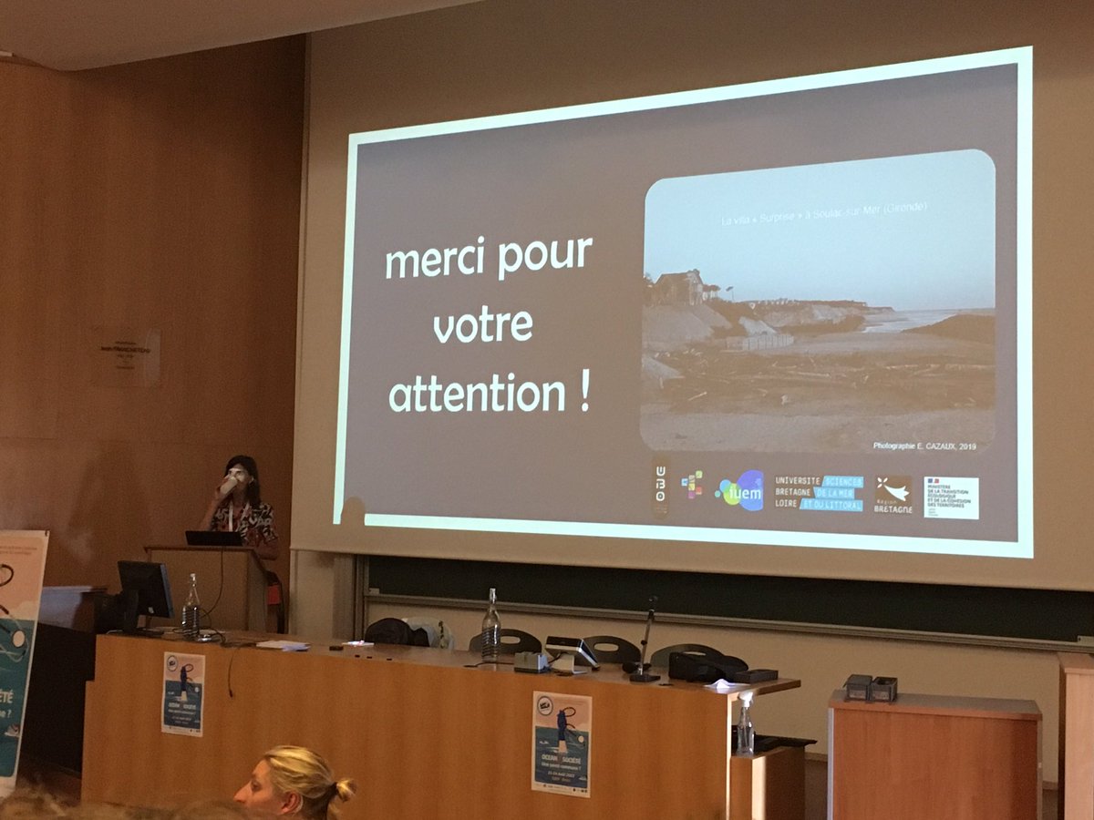 JulienBouzeloc's tweet photo. J3 #MerEduc23 qui débute avec une présentation très intéressante  d’Eugenie Cazaux sur l’impact des risques côtiers sur les marchés fonciers et immobiliers et la prise en compte (ou pas) des risques naturels dans les investissements  @IUEM_Brest https://t.co/zcTposOi8W
