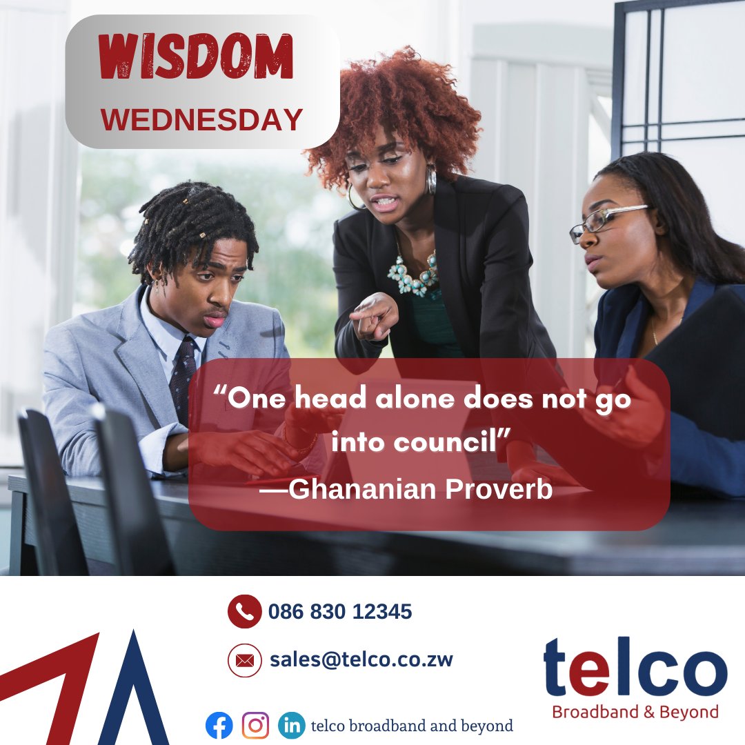 #teamwork and #collaboration

#WisdomWednesday #InspiredbyAfrica