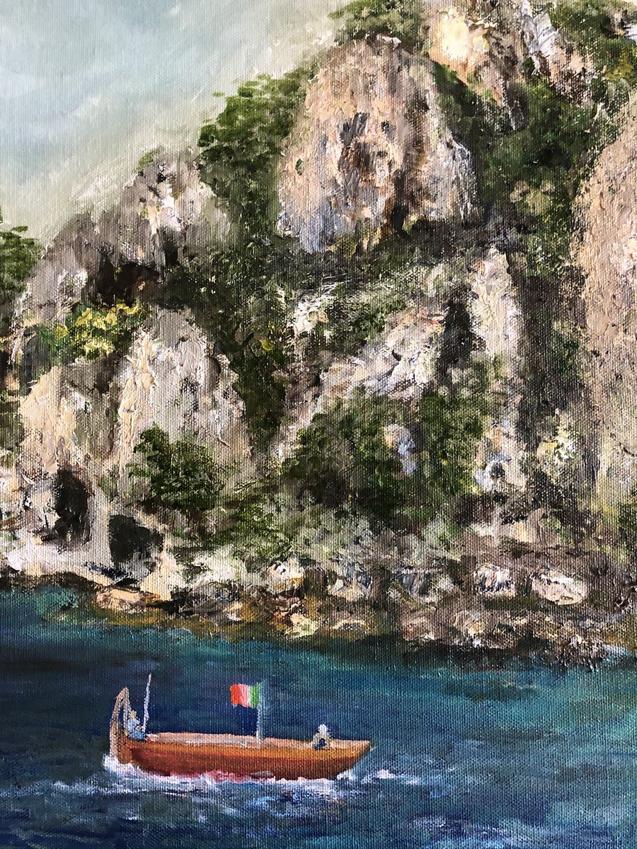 SandyHowarth's tweet image. Sharing a few works of my art - Amalfi Coast and Capri