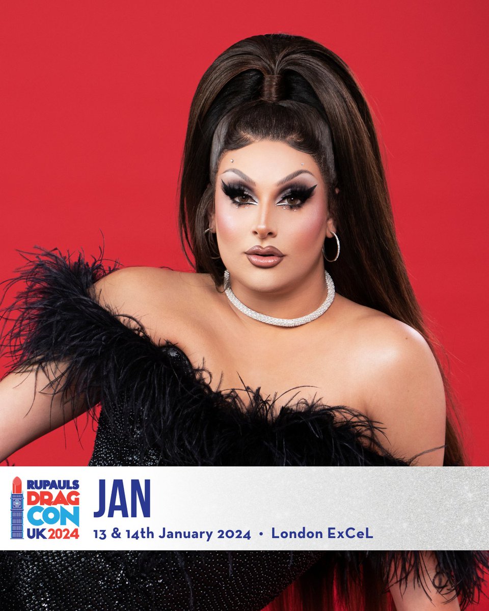 Yeah, you’re gonna feel the JANTASY 💜 #DragRace S12 + #AllStars6 icon @janjanjan is coming to #DragCon UK 2024! 

🎟 Tickets on sale NOW at rupaulsdragcon.com 
🗓 13 & 14 January 2024 
📍 @excellondon