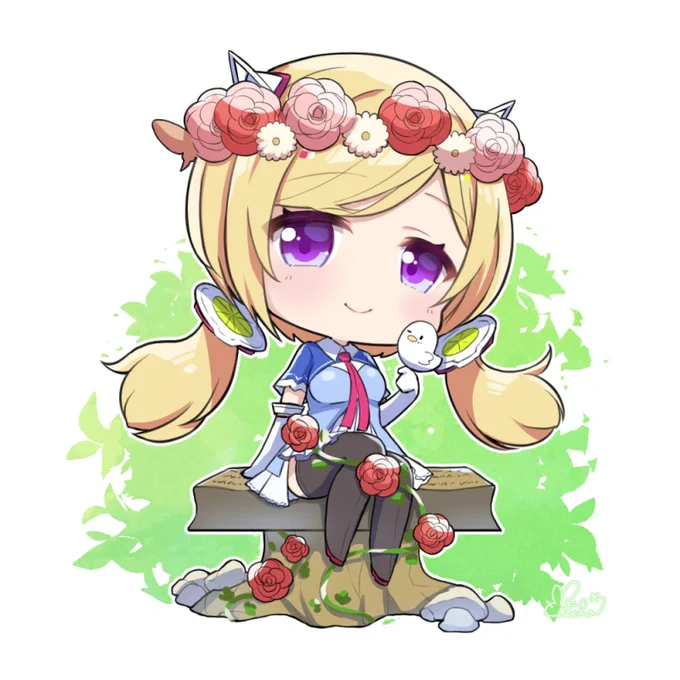 ちっちゃアキ(Akirose)ちゃんシャルイースver. #アロ絵 