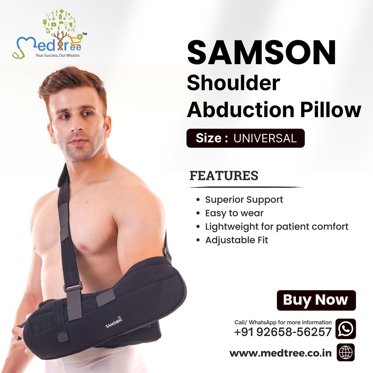 Shoulder Abduction Pillow
Buy Now : medtree.co.in/product/should…

#abductionpillow #shoulderpillow #shoulderpain #shoulderpainrelief #shouldersupport #shouldersupports #Orthopedics #orthopediccare #orthopaedics #orthopaediccare #medtreeindia #MedTree