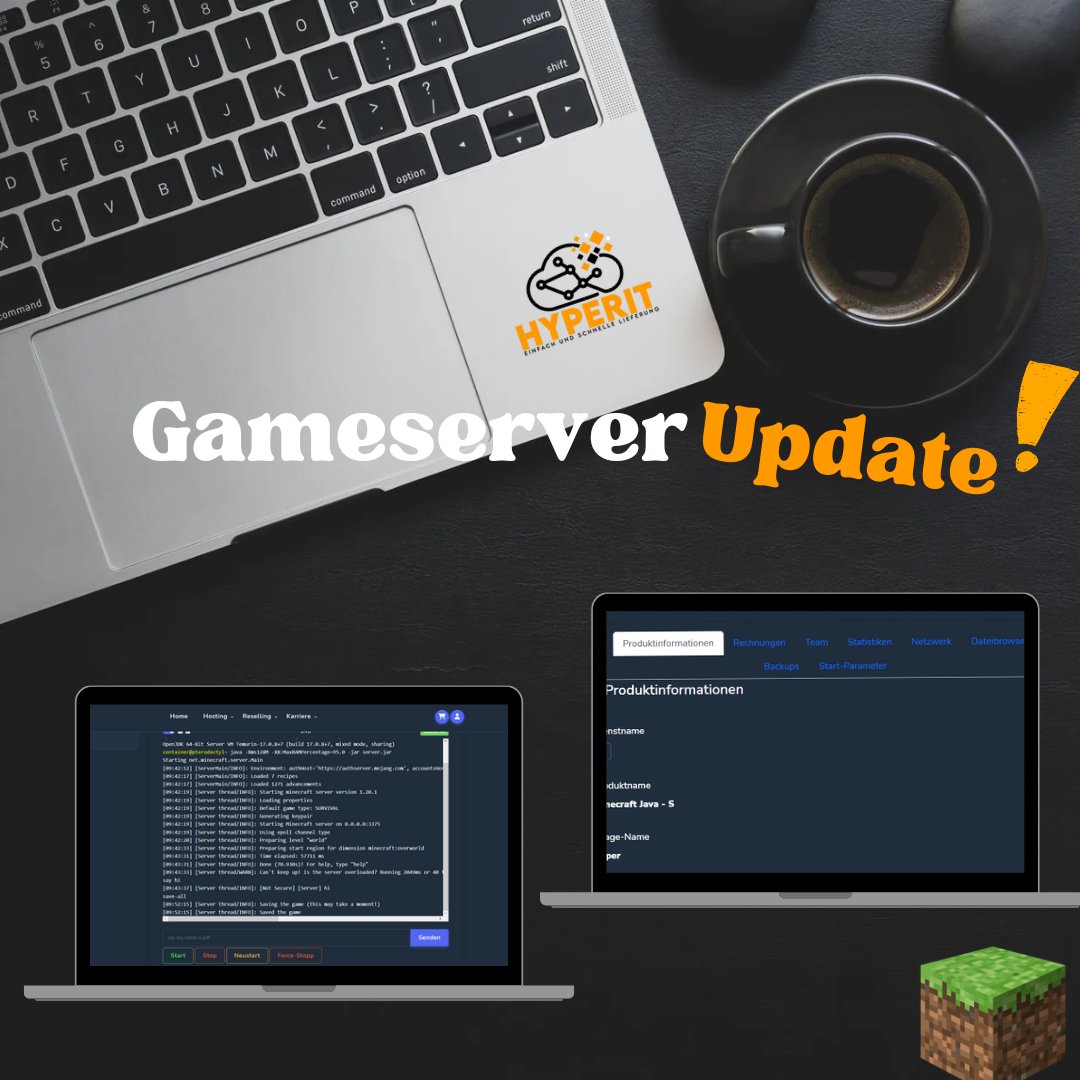 hyperit's tweet image. 🎮 Neu bei uns: Jetzt könnt ihr eure Gameserver noch einfacher verwalten 🚀
Mit unserer brandneuen Funktion könnt ihr ab sofort direkt über das Panel auf die Konsole und alle weiteren Einstellungen zugreifen. 🎉Mehr Kontrolle, mehr Spielspaß!

#HyperIT #Gaming #Hosting 🕹️🔧