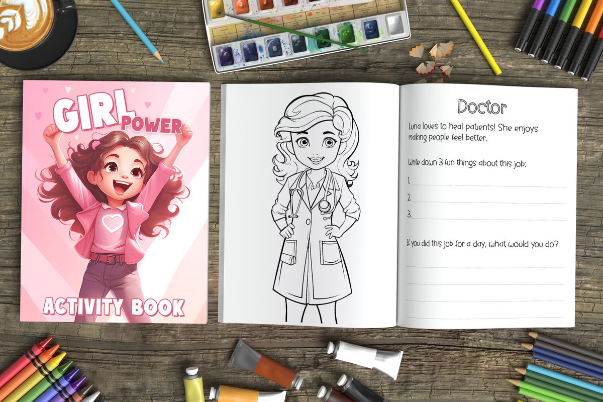 CraigyBacha's tweet photo. Not #FPL related... but if you have a daughter or niece this could be a really nice gift for them! 
It's an empowering activity book for girls to get them thinking about fun careers... oh, and it does have a little FPL nod to @YelenaFPL as the vlogger 🥳 
https://t.co/6wNOoRkOiv https://t.co/FKkt6Hwvyo