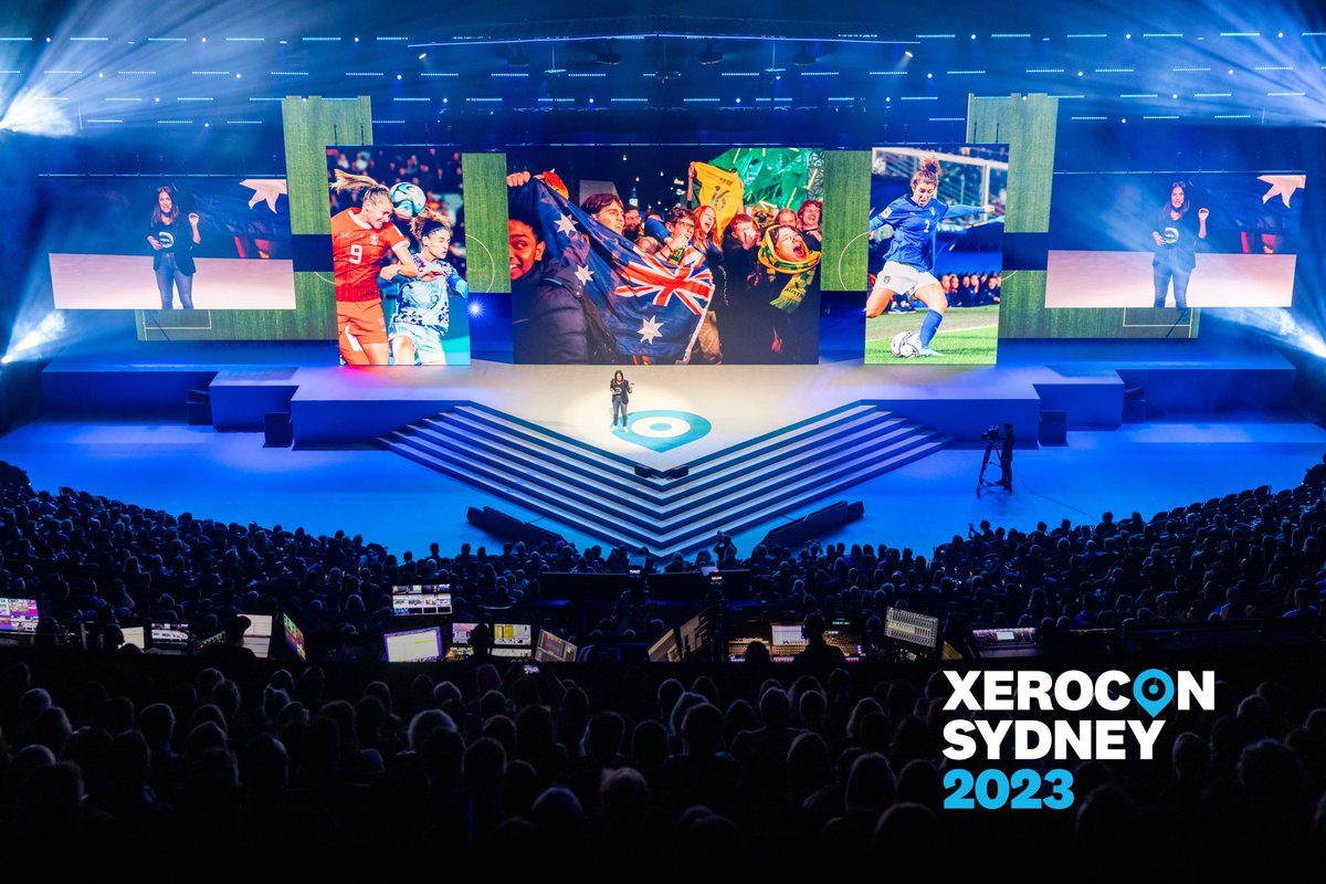Xero's tweet photo. We had the BEST time today at #Xerocon Sydney Day 1 💙  

Now it's time to rest, recharge and get ready for a jam-packed day two!   

See you tomorrow 👋 https://t.co/eOvHJTznW5