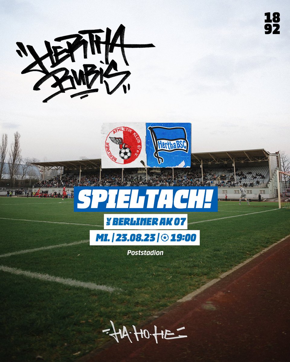 HerthaBubis's tweet photo. Nächster Spieltach, nächstes Berliner Stadtduell für unsere #BSCU23: Die Elf von Coach Stephan #Schmidt spielt heute um 19:00 Uhr beim @BerlinerAK07. 🤝
📝 Unser Vorbericht: https://t.co/TJLX37EfMt 👈
#BAKBSC #HaHoHe https://t.co/BGNanIsPBV