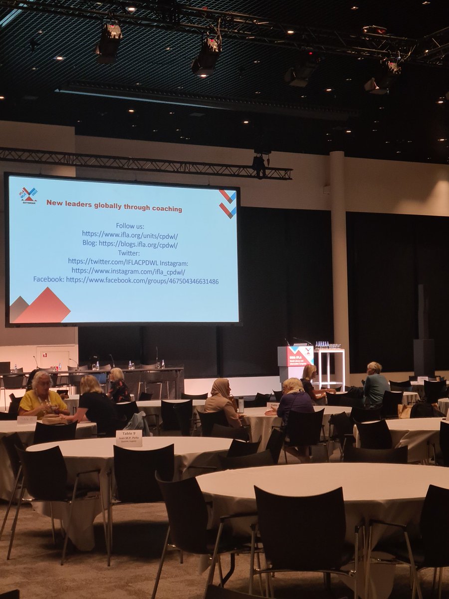 alanbrine's tweet photo. @IFLACPDWL 's popular coaching event  is underway in Rotterdam Room A: Supporting new leaders globally through coaching #WLIC2023  https://t.co/ns45u9lY9i https://t.co/viUKwIoaQk