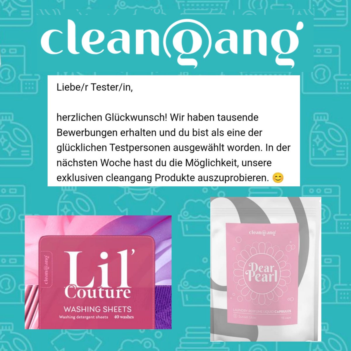 MonikaBankos's tweet photo. Werbung-Produkttest
Ich darf von @cleangang_de das Waschmittel-Set (Waschmittelblätter und Waschmittelparfüm) testen und bewerten.
Kennst du die Marke?
#cleangang #alwayscleaning #produkttest #kostenlos #werbung #bmonikaprodukttester
https://t.co/5BYkUuTZ8r https://t.co/2DqfpoXHMe