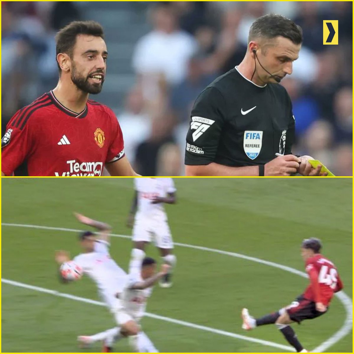 registaco's tweet photo. BEBAS TUGAS ‼️

Michael Oliver resmi dibebastugaskan, setelah sempat memimpin laga Tottenham vs Manchester United di pekan kedua Liga Inggris musim 2023/2024.

Namanya tak tercantum sebagai ofisial yang bertugas untuk pekan ketiga Liga Inggris.

Tuh, Bruno bener soal wasit, cuy. https://t.co/k9DmEXy8IN