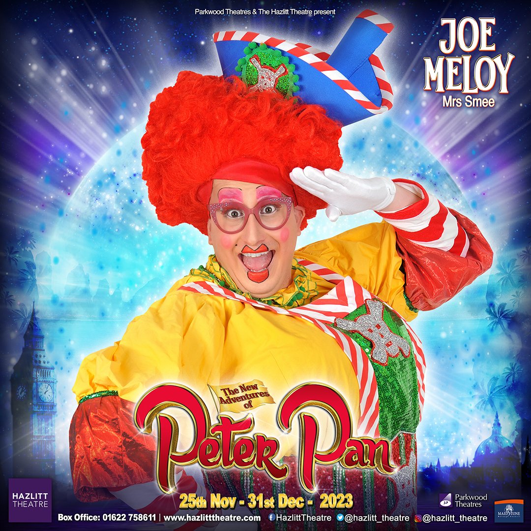 hazlitt_theatre's tweet photo. We are so excited to introduce you to Joe Meloy who we are delighted will be playing Mrs Smee!    

📆25th Nov - 31st Dec  
https://t.co/B6M70RcpyK 

#PeterPan #HazlittTheatre #KentTheatre #Maidstone https://t.co/XoTDmYois0