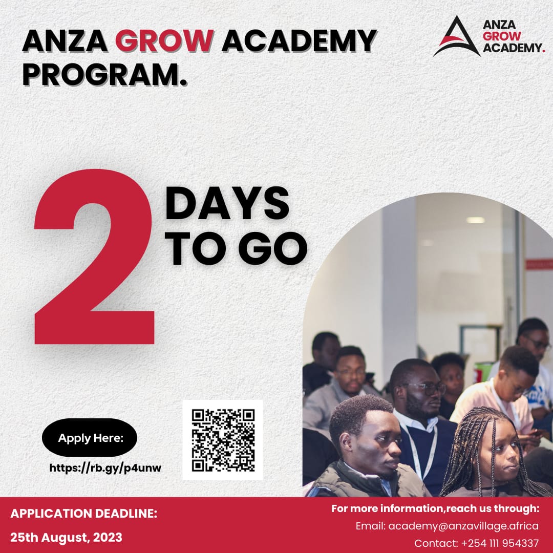 AnzaGrowAcademy's tweet photo. Just 2 more days to the close of applications for Anza Grow Cohort 2.

We cannot wait to meet members of this incoming Cohort🤗

To join us,apply through the link below:
https://t.co/WxyGTxT52e

#learn #launch #scale https://t.co/PKigZscOJp