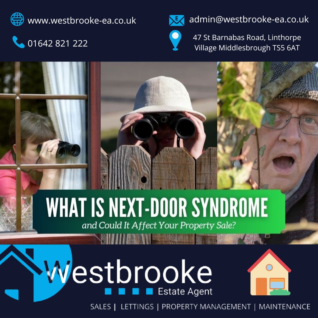 westbrooke_ea's tweet photo. What Is Next-Door Syndrome and Could It Affect Your Property Sale?

Visit our Facebook for more info;
https://t.co/yfkFvIznCc

#WestbrookeEstateAgent #Westbrooke #Linthorpe #TeessideEstateAgents #NorthEastEstateAgents #TeessideProperty #Northeast #Teesside #Firsttimebuyers https://t.co/f3lySZXM4Q